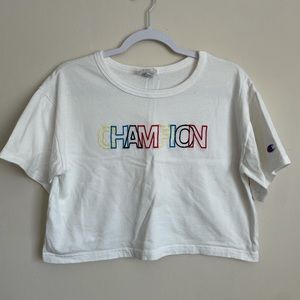 ✨Champion Cropped White T-shirt✨